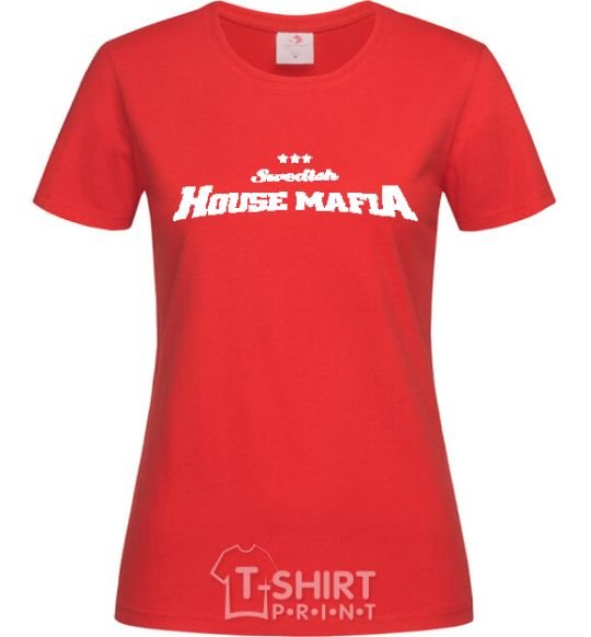 Женская футболка SWEDISH HOUSE MAFIA Красный фото