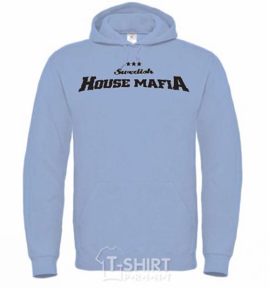 Men`s hoodie SWEDISH HOUSE MAFIA sky-blue фото