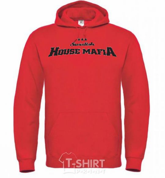 Men`s hoodie SWEDISH HOUSE MAFIA bright-red фото