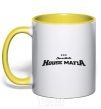 Mug with a colored handle SWEDISH HOUSE MAFIA yellow фото