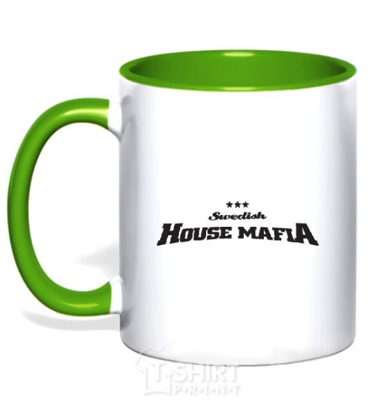 Mug with a colored handle SWEDISH HOUSE MAFIA kelly-green фото