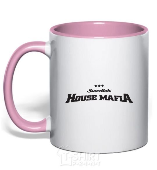 Mug with a colored handle SWEDISH HOUSE MAFIA light-pink фото