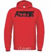 Men`s hoodie ACCEPT bright-red фото