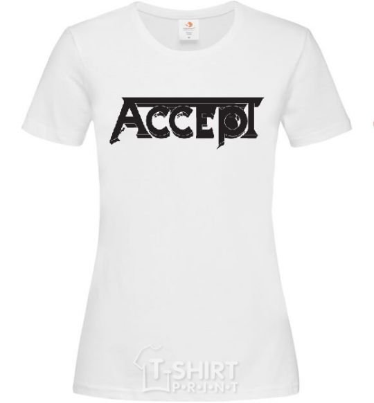 Women's T-shirt ACCEPT White фото