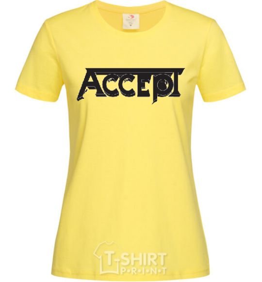 Women's T-shirt ACCEPT cornsilk фото