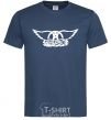 Men's T-Shirt AEROSMITH navy-blue фото