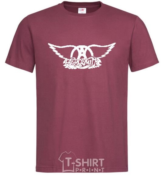 Men's T-Shirt AEROSMITH burgundy фото