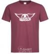 Men's T-Shirt AEROSMITH burgundy фото