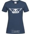 Women's T-shirt AEROSMITH navy-blue фото