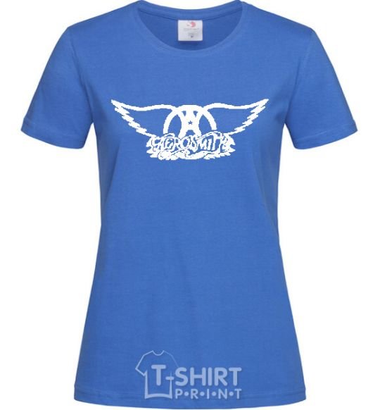 Женская футболка AEROSMITH Ярко-синий фото