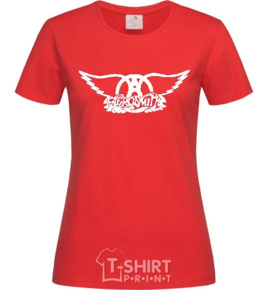 Women's T-shirt AEROSMITH red фото