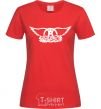 Women's T-shirt AEROSMITH red фото