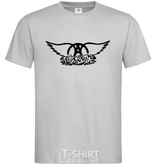 Men's T-Shirt AEROSMITH grey фото