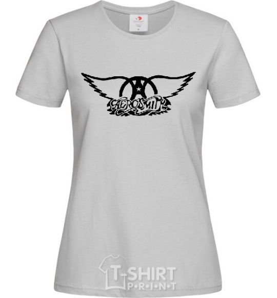 Women's T-shirt AEROSMITH grey фото