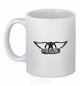 Ceramic mug AEROSMITH White фото