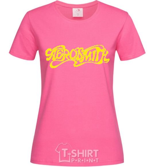 Женская футболка AEROSMITH YELLOW Ярко-розовый фото