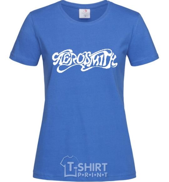 Women's T-shirt AEROSMITH YELLOW royal-blue фото