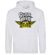 Men`s hoodie AEROSMITH GUITAR HERO sport-grey фото