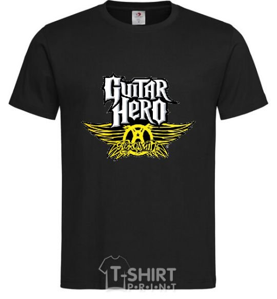 Мужская футболка AEROSMITH GUITAR HERO Черный фото
