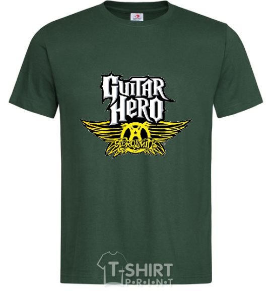 Мужская футболка AEROSMITH GUITAR HERO Темно-зеленый фото