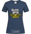 Women's T-shirt AEROSMITH GUITAR HERO navy-blue фото