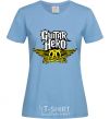 Women's T-shirt AEROSMITH GUITAR HERO sky-blue фото