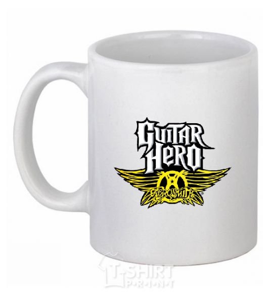 Ceramic mug AEROSMITH GUITAR HERO White фото