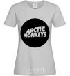 Women's T-shirt ARCTIC MONKEYS ROUND grey фото