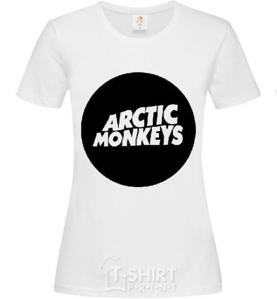 Женская футболка ARCTIC MONKEYS ROUND Белый фото
