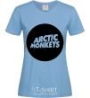 Women's T-shirt ARCTIC MONKEYS ROUND sky-blue фото