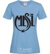 Women's T-shirt ALEX MASI sky-blue фото