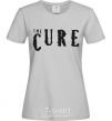 Women's T-shirt THE CURE grey фото