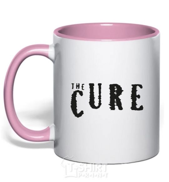 Чашка с цветной ручкой THE CURE Нежно розовый фото