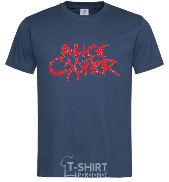 Men's T-Shirt ALICE COOPER navy-blue фото