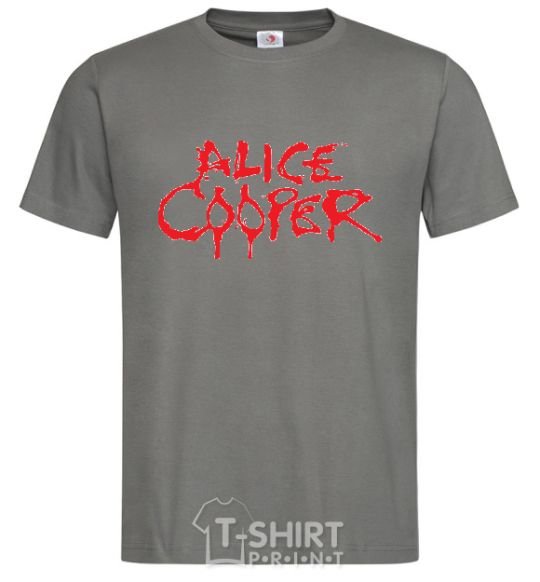 Men's T-Shirt ALICE COOPER dark-grey фото