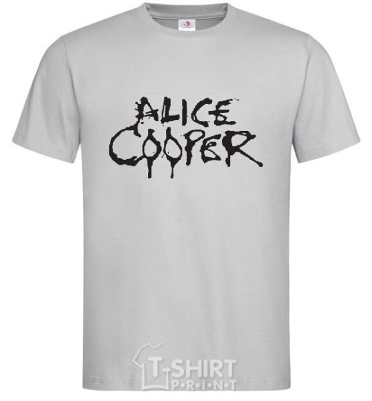 Men's T-Shirt ALICE COOPER grey фото