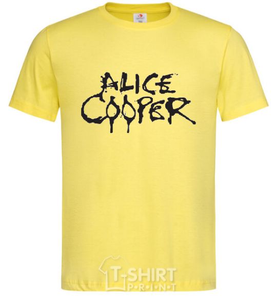 Men's T-Shirt ALICE COOPER cornsilk фото