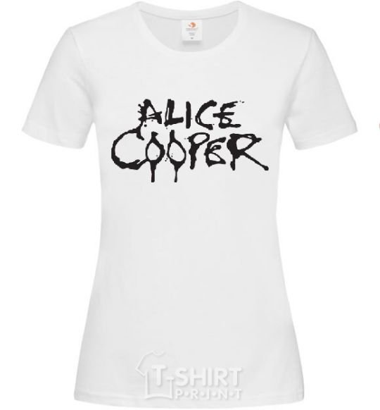 Women's T-shirt ALICE COOPER White фото