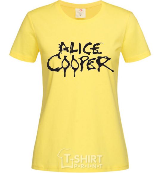 Women's T-shirt ALICE COOPER cornsilk фото