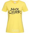 Women's T-shirt ALICE COOPER cornsilk фото