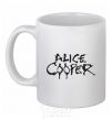 Ceramic mug ALICE COOPER White фото