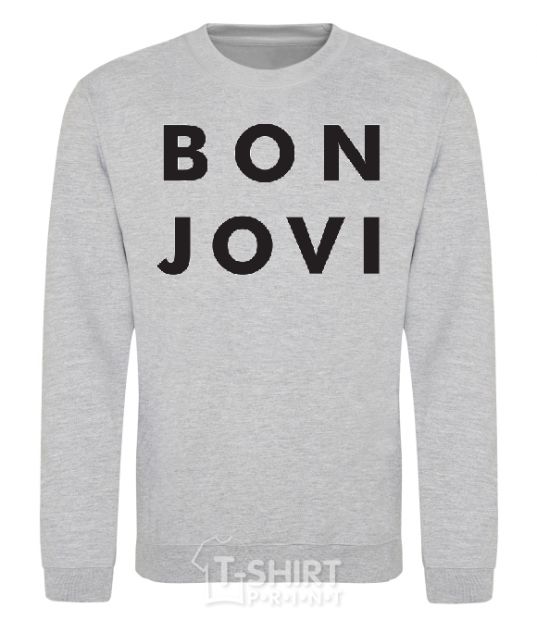 Sweatshirt BON JOVI BOLD sport-grey фото