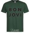 Men's T-Shirt BON JOVI BOLD bottle-green фото