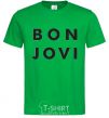 Men's T-Shirt BON JOVI BOLD kelly-green фото