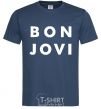 Men's T-Shirt BON JOVI BOLD navy-blue фото