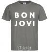 Men's T-Shirt BON JOVI BOLD dark-grey фото