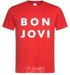 Men's T-Shirt BON JOVI BOLD red фото