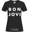 Женская футболка BON JOVI BOLD Черный фото