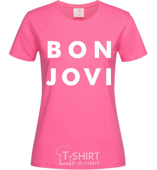 Women's T-shirt BON JOVI BOLD heliconia фото