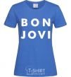 Women's T-shirt BON JOVI BOLD royal-blue фото